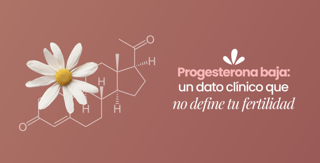 Progesterona baja: un dato clínico que no define tu fertilidad